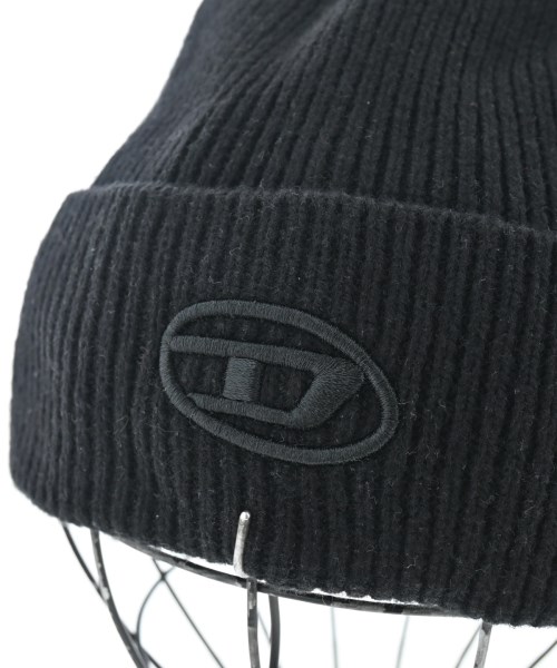 DIESEL（ディーゼル）ニットキャップ・ビーニー 黒 サイズ:UNI メンズ/2200642033024