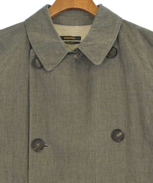 DIESEL（ディーゼル）トレンチコート グレー サイズ:XL メンズ/2200623805046