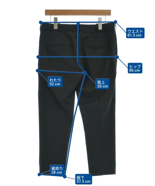 DIESEL BLACK GOLD（ディーゼルブラックゴールド）スラックス 黒 サイズ:44(S位) メンズ/2200642921031