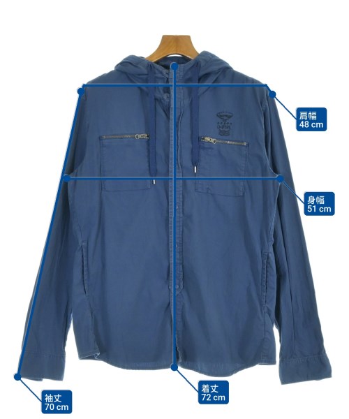 DIESEL（ディーゼル）カジュアルシャツ 青 サイズ:XL メンズ/2200574901026