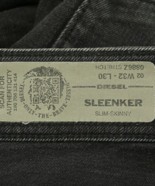 DIESEL（ディーゼル）デニムパンツ 黒 サイズ:32(L位) メンズ/2200537182592