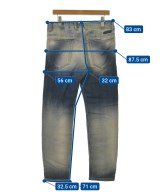 DIESEL（ディーゼル）スウェットパンツ 青 サイズ:30(M位) メンズ/2200526158034