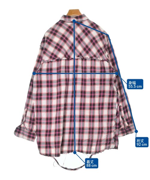 DIESEL（ディーゼル）カジュアルシャツ ピンク サイズ:L メンズ/2200534906047