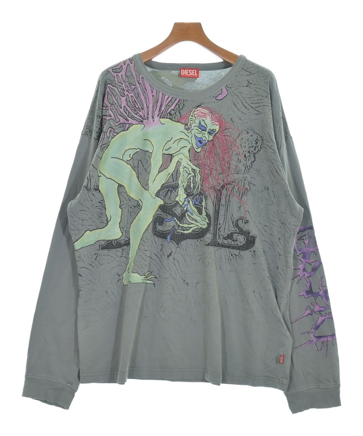 DIESEL（ディーゼル）Tシャツ・カットソー カーキ サイズ:XXL