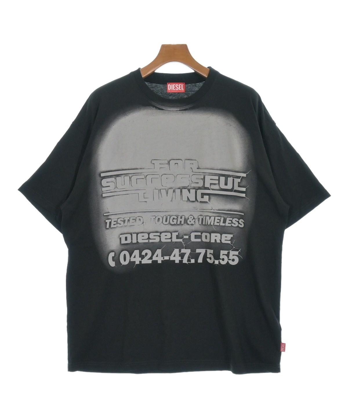 DIESEL（ディーゼル）Tシャツ・カットソー 黒 サイズ:XL メンズ