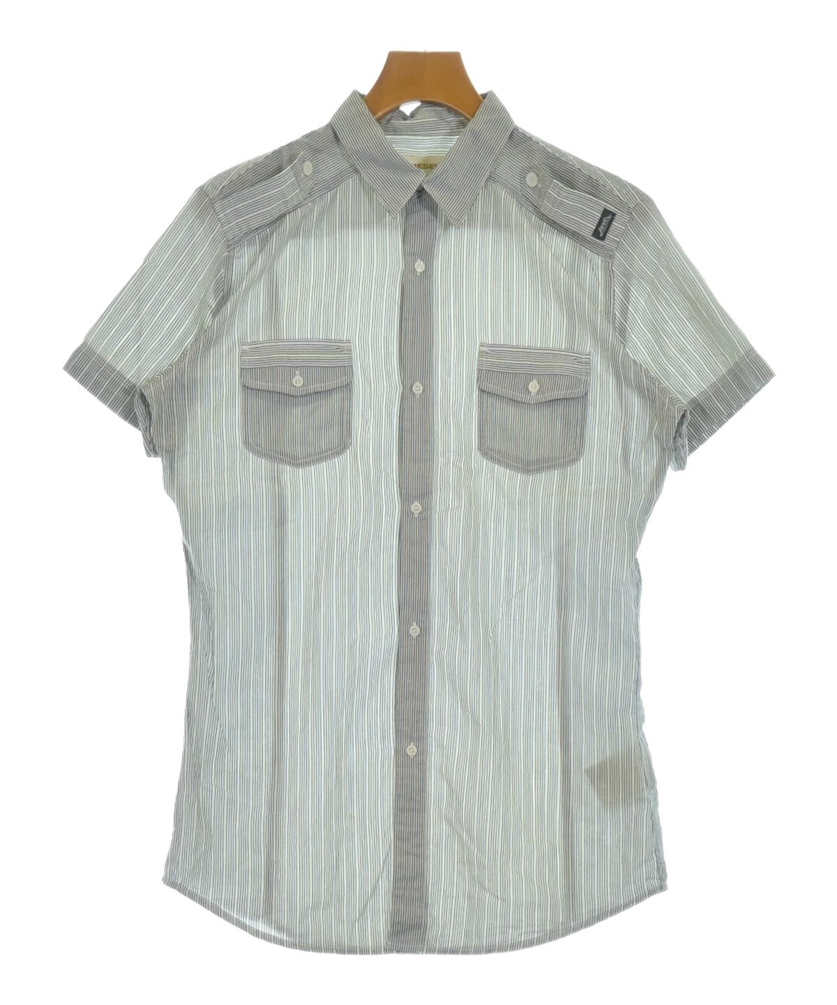 MARELLA クレリックシャツ(半袖)サイズM タグ付新品！ クレリックシャツ（MinoriTY／ファッション）（サイズ（S/M/L