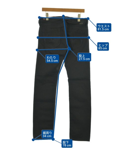 DIESEL（ディーゼル）デニムパンツ 黒 サイズ:30(M位) メンズ/2200533005123