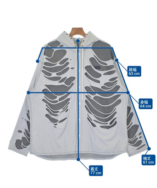 DIESEL（ディーゼル）カジュアルシャツ グレー サイズ:M メンズ/2200620230049