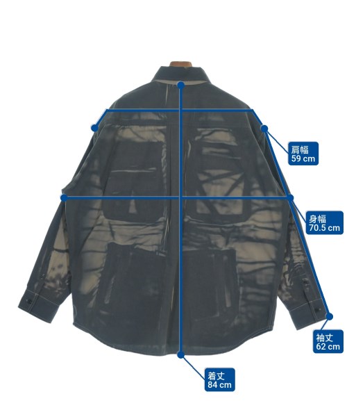 DIESEL（ディーゼル）カジュアルシャツ 紺 サイズ:48(L位) メンズ/2200622011035