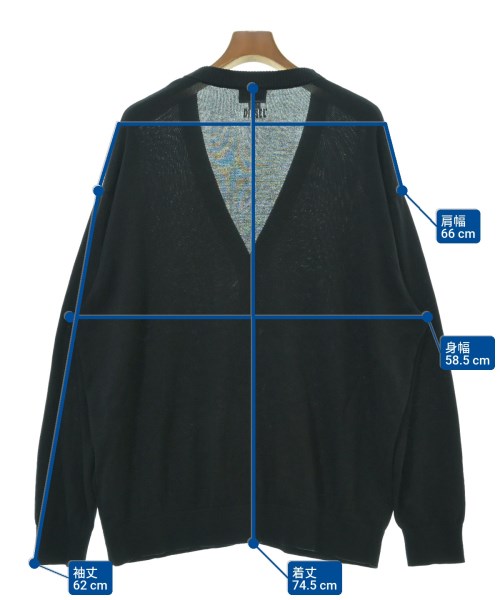 DIESEL（ディーゼル）カーディガン 黒 サイズ:XL メンズ/2200622611037