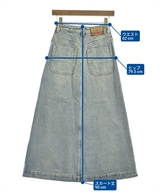 DIESEL（ディーゼル）ロング・マキシ丈スカート 青 サイズ:23(XS位) レディース/2200624661139
