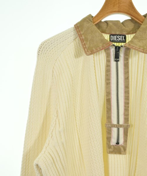 DIESEL（ディーゼル）ニット・セーター 白 サイズ:L メンズ/2200620395205