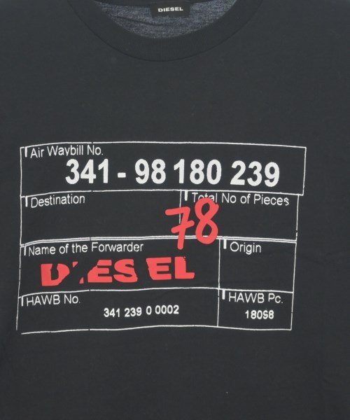 DIESEL（ディーゼル）Tシャツ・カットソー 黒 サイズ:S メンズ/2200626233020