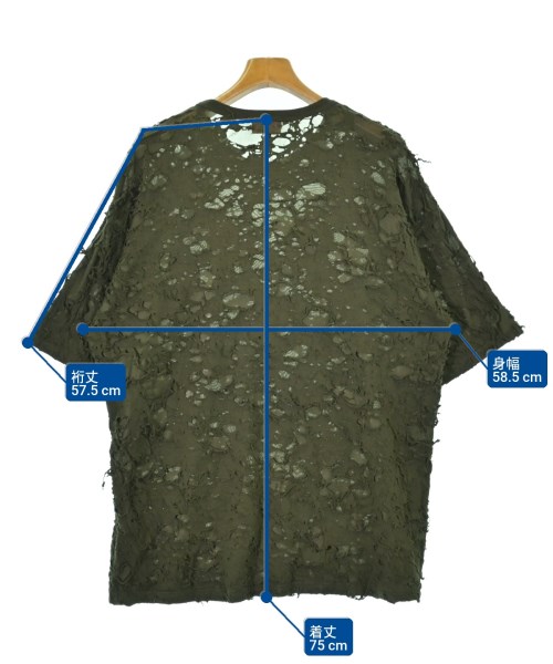 DIESEL（ディーゼル）Tシャツ・カットソー カーキ サイズ:L メンズ/2200626993016