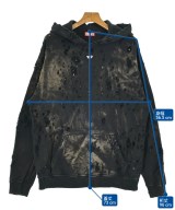 DIESEL（ディーゼル）パーカー 黒 サイズ:S メンズ/2200626993054