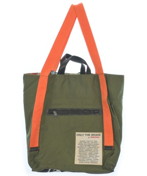 DIESEL（ディーゼル）トートバッグ カーキ サイズ:- メンズ/2200628814050