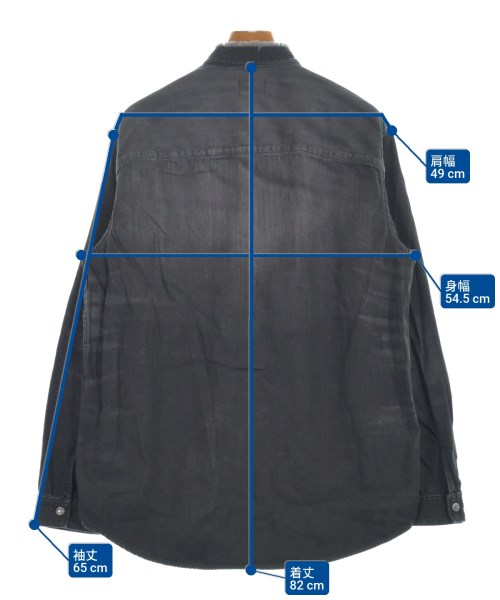 DIESEL（ディーゼル）カジュアルシャツ 黒 サイズ:L メンズ/2200629005013