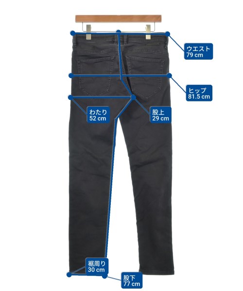DIESEL（ディーゼル）デニムパンツ 黒 サイズ:30(M位) メンズ/2200629519022