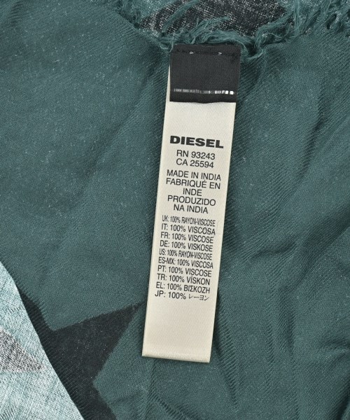 DIESEL（ディーゼル）ストール 緑 サイズ:- メンズ/2200619081188