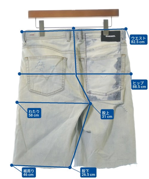DIESEL（ディーゼル）ショートパンツ 青 サイズ:30(M位) メンズ/2200614045642