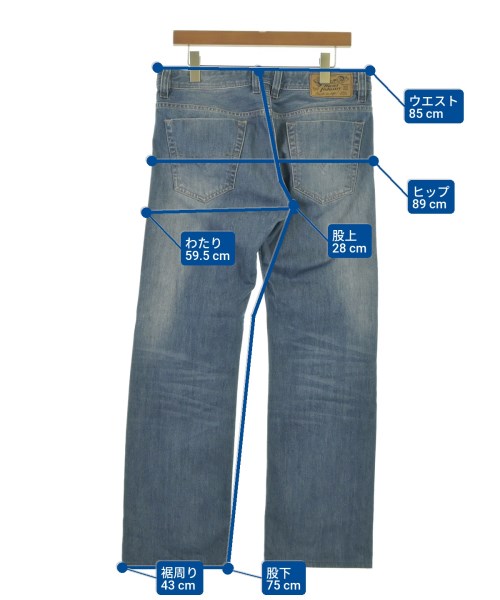 DIESEL（ディーゼル）デニムパンツ 青 サイズ:31(M位) メンズ/2200616559093