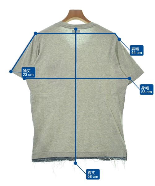 DIESEL（ディーゼル）Tシャツ・カットソー グレー サイズ:M メンズ/2200633865047
