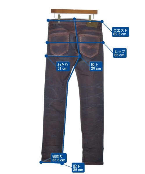 DIESEL（ディーゼル）デニムパンツ 赤 サイズ:30(M位) メンズ/2200608937014