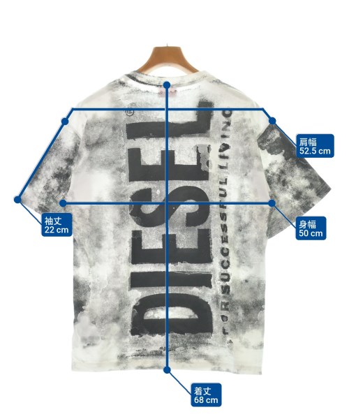 DIESEL（ディーゼル）Tシャツ・カットソー 白 サイズ:S メンズ/2200611368010