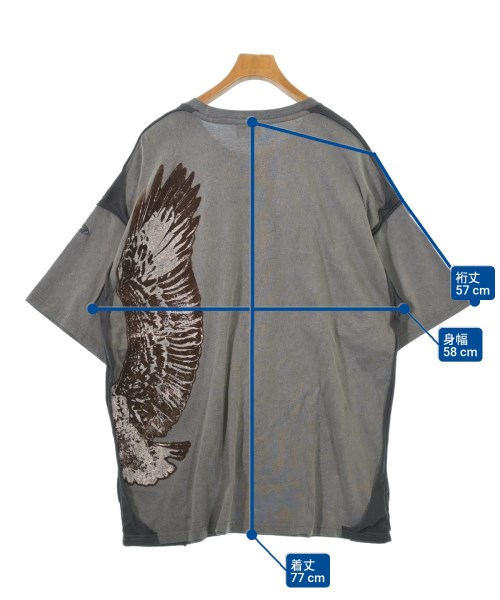 DIESEL（ディーゼル）Tシャツ・カットソー グレー サイズ:XXL メンズ/2200612692015
