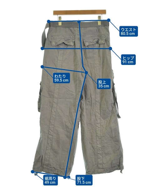 DIESEL（ディーゼル）カーゴパンツ グレー サイズ:28(S位) メンズ/2200612692039