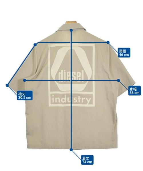 DIESEL（ディーゼル）カジュアルシャツ ベージュ サイズ:50(XL位) メンズ/2200617462026