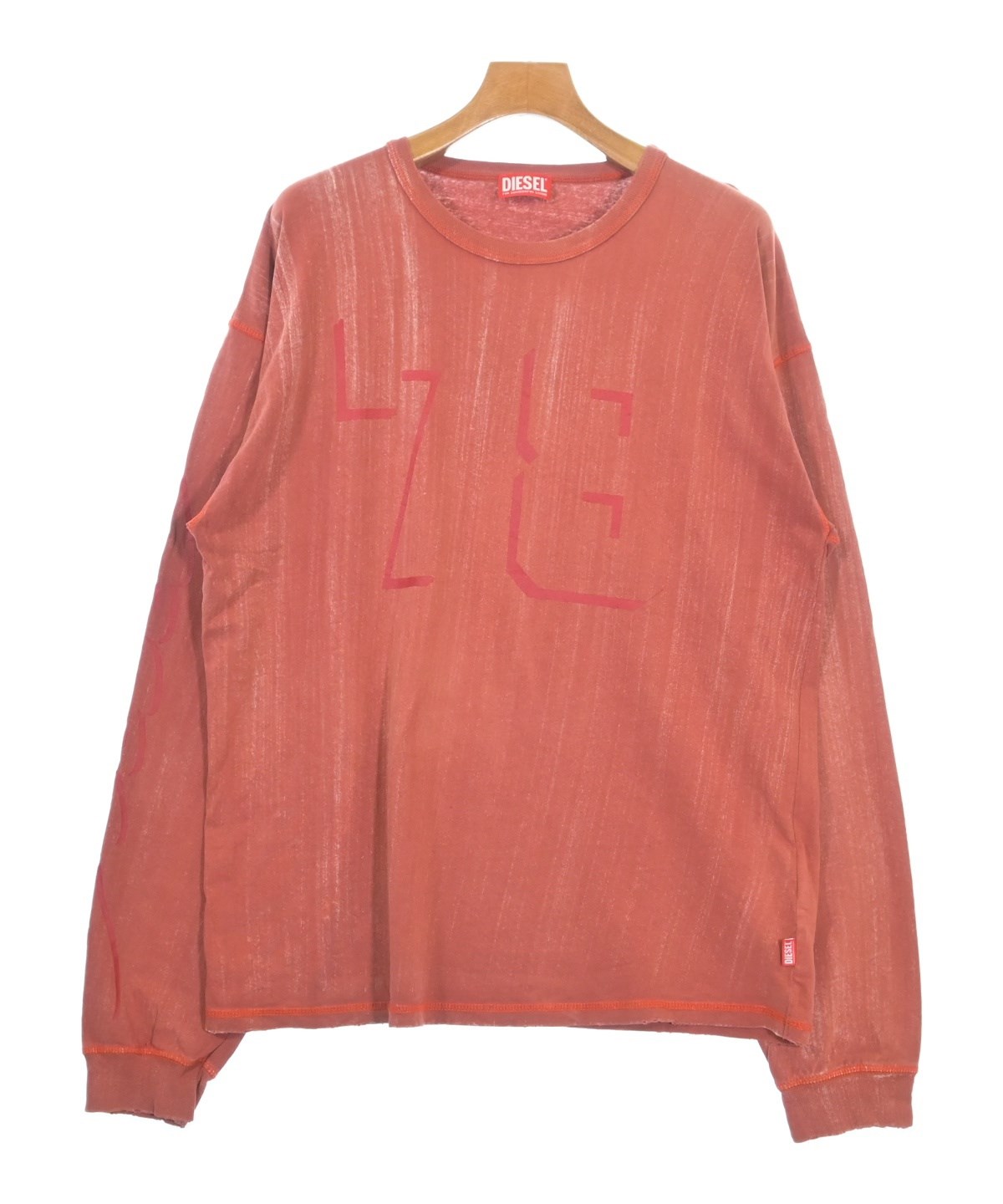 DIESEL（ディーゼル）Tシャツ・カットソー 赤 サイズ:L メンズ