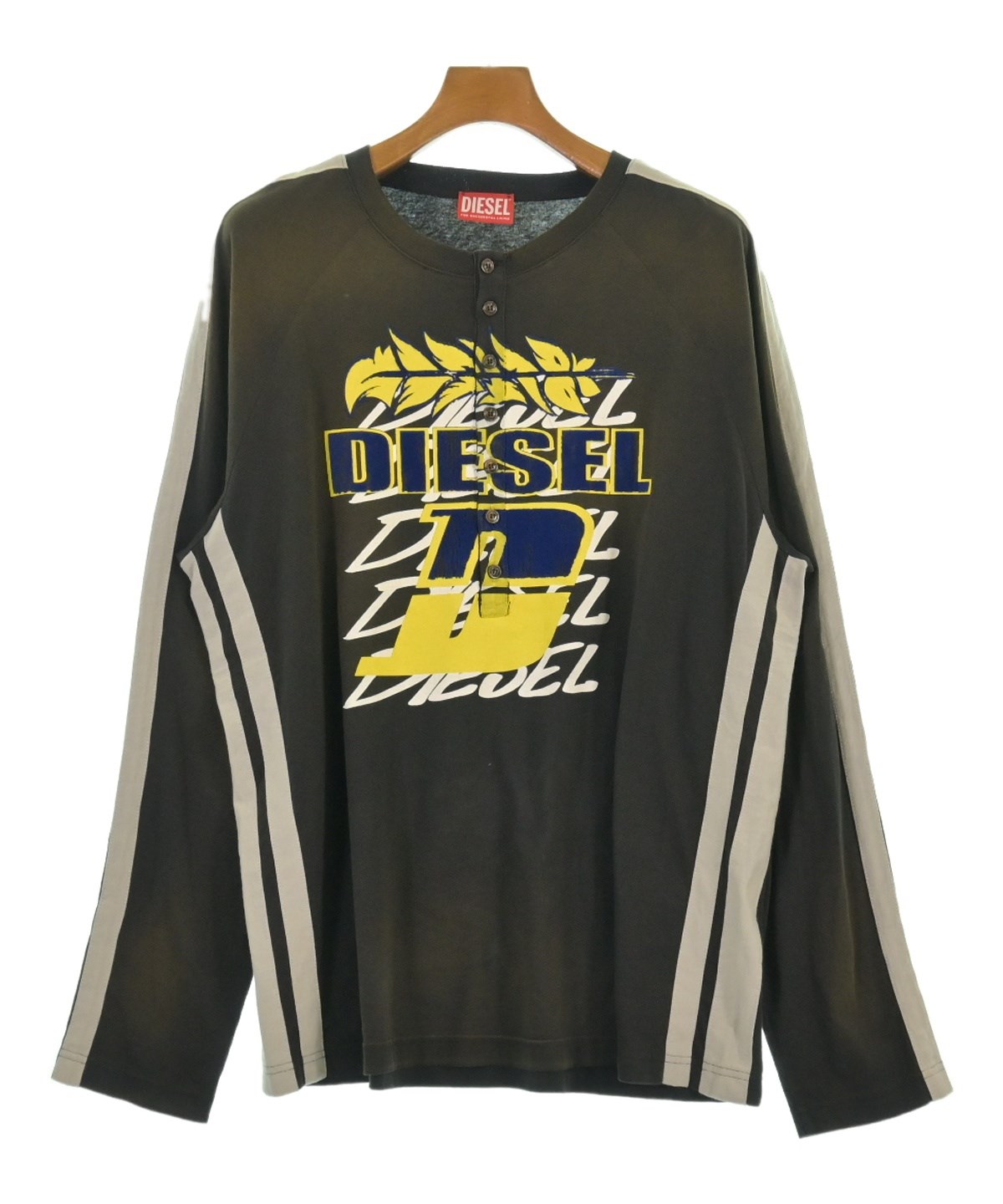 DIESEL（ディーゼル）Tシャツ・カットソー グレー サイズ:M メンズ