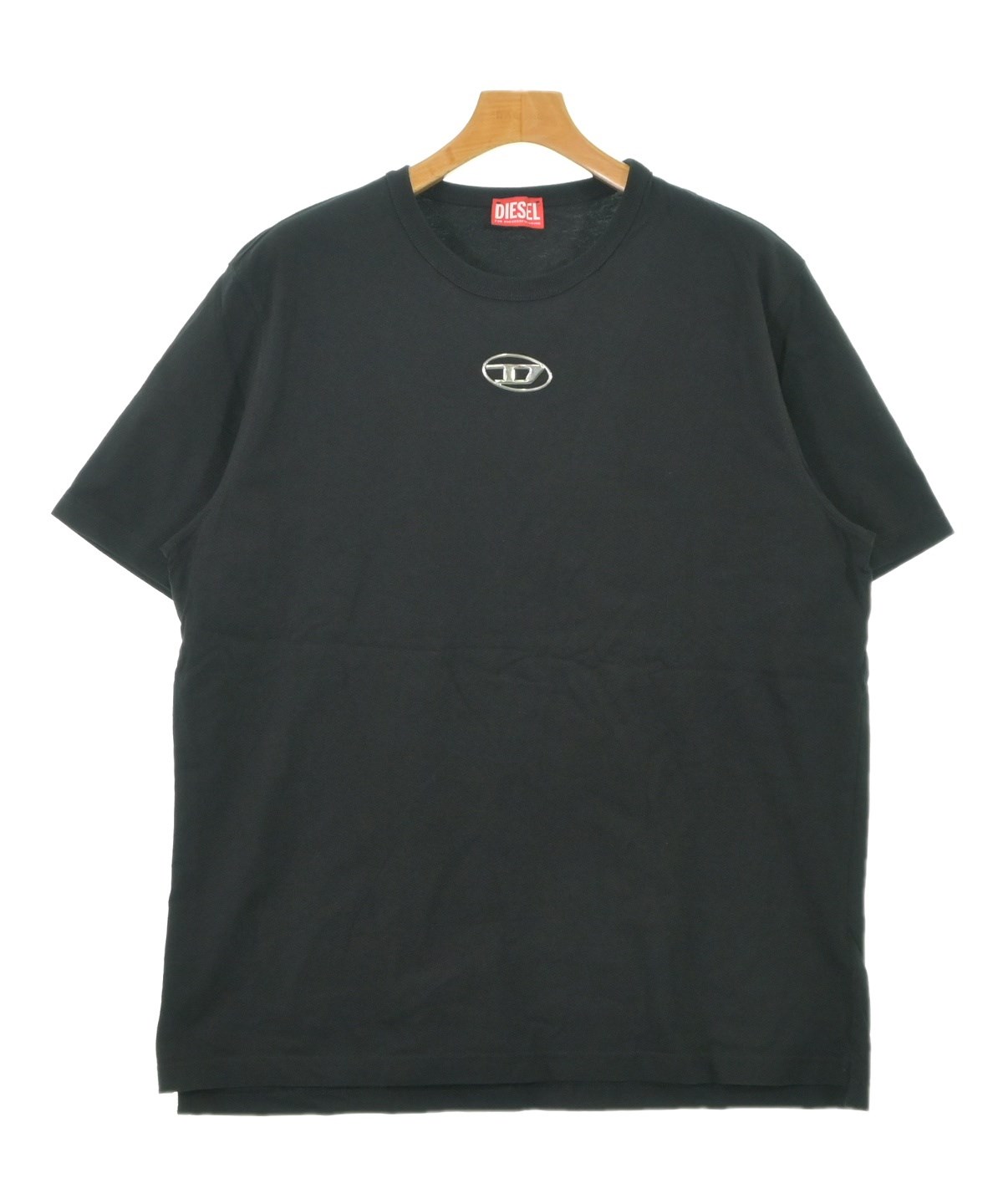 【最終値下げ】【美品】古着 DIESEL ディーゼル メンズTシャツ ブラック DIESEL（ディーゼル）Tシャツ・カットソー 黒 サイズ:XXL メンズ