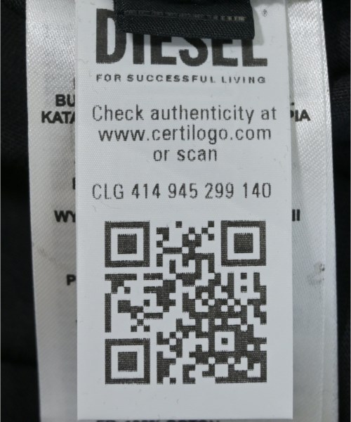 DIESEL（ディーゼル）Tシャツ・カットソー 黒 サイズ:M メンズ/2200600947028