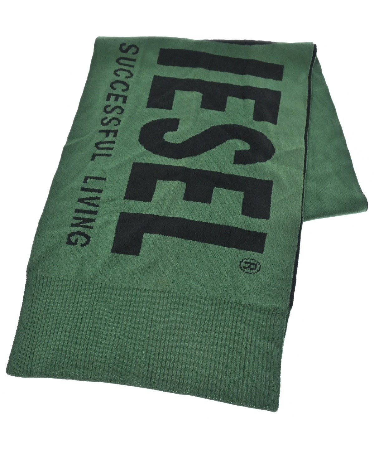 DIESEL（ディーゼル）マフラー 緑 サイズ:- メンズ/2200606801034