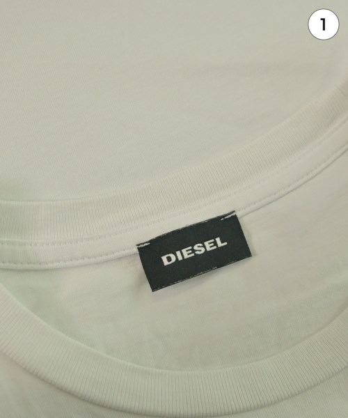 DIESEL（ディーゼル）Tシャツ・カットソー 白 サイズ:M メンズ/2200569648035