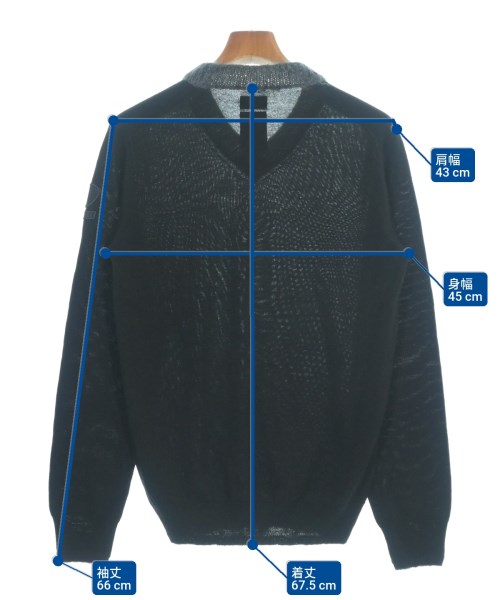 DIESEL（ディーゼル）ニット・セーター 黒 サイズ:S メンズ/2200562876282