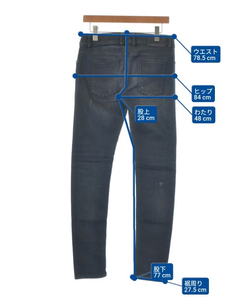 DIESEL（ディーゼル）デニムパンツ グレー サイズ:29(S位) メンズ/2200670208081