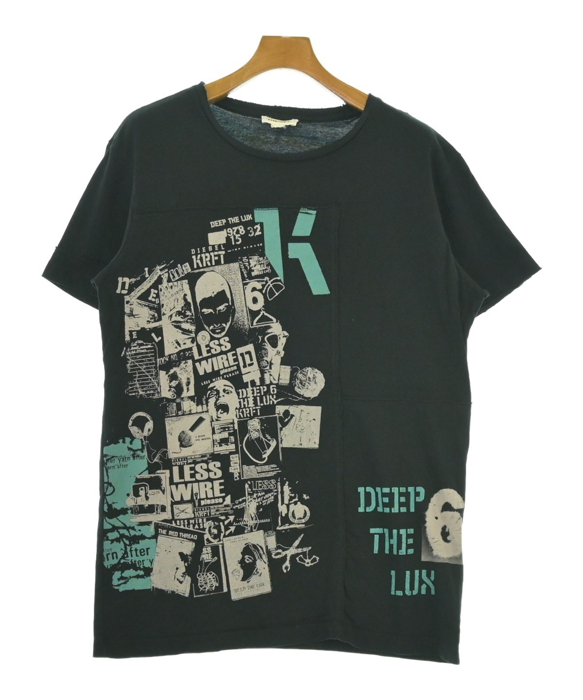 DIESEL ディーゼル Tシャツ・カットソー S 緑 【古着】【中古】【送料無料】 DIESEL - DIESEL ディーゼル Tシャツ・カットソー S 緑 【古着】【中古