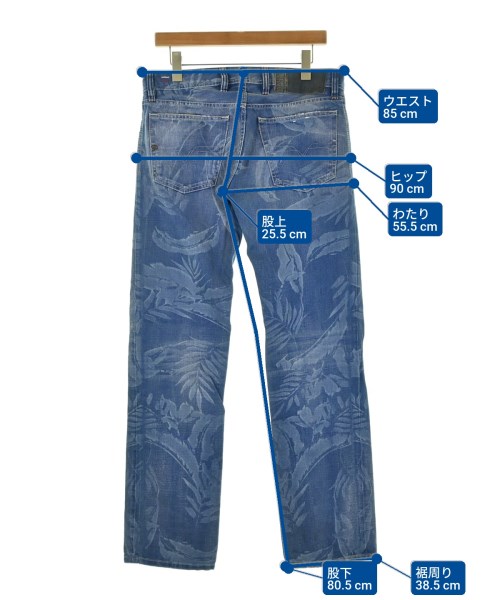 DIESEL（ディーゼル）デニムパンツ 青 サイズ:30(M位) メンズ/2200678021163