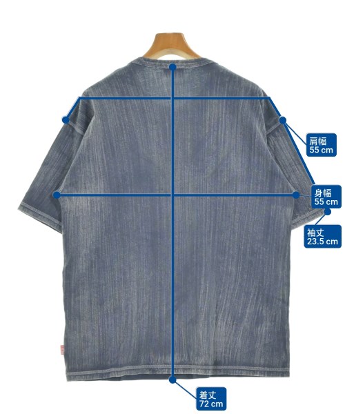 DIESEL（ディーゼル）Tシャツ・カットソー 紺 サイズ:M メンズ/2200674435186