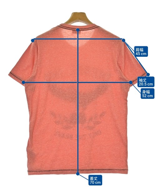 DIESEL（ディーゼル）Tシャツ・カットソー オレンジ サイズ:L メンズ/2200676086010