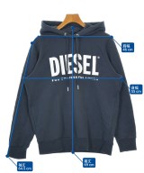 DIESEL（ディーゼル）パーカー 紺 サイズ:M メンズ/2200676675061