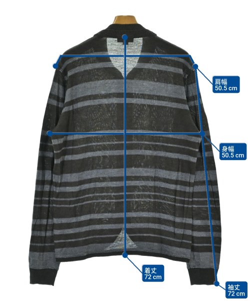 DIESEL（ディーゼル）カーディガン グレー サイズ:XL メンズ/2200677913032