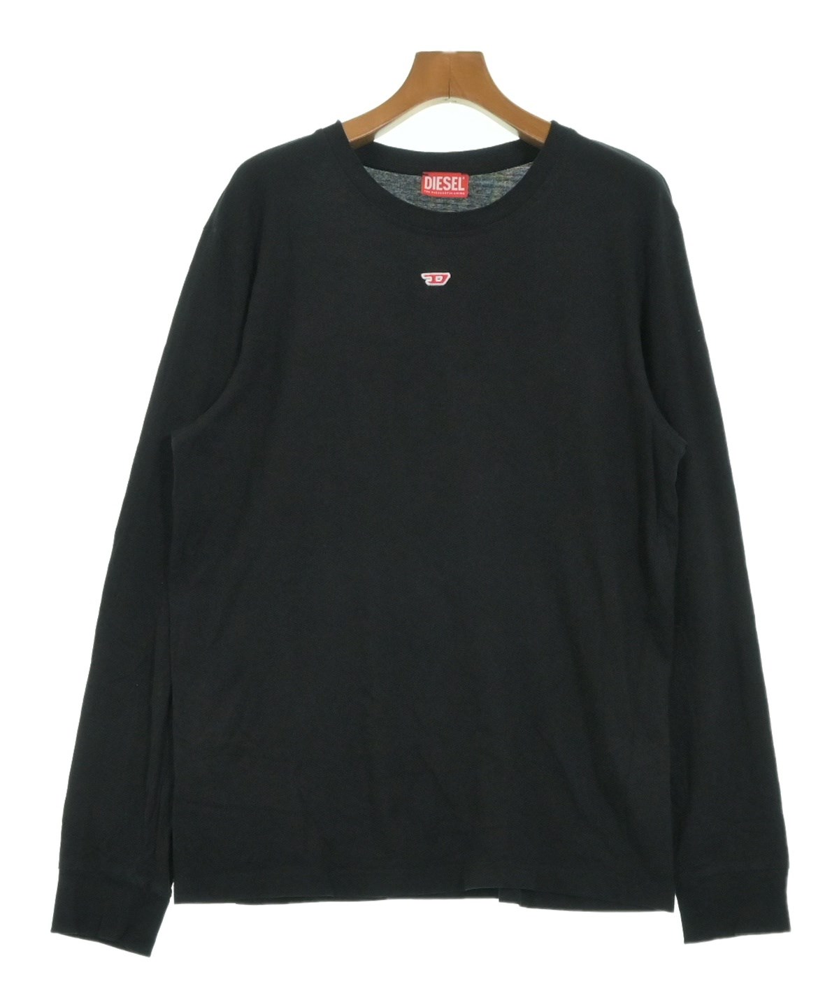 DIESEL ブラック トップス　Mサイズ DIESEL（ディーゼル）Tシャツ・カットソー 黒 サイズ:L メンズ