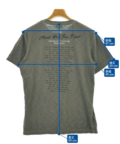 DIESEL（ディーゼル）Tシャツ・カットソー グレー サイズ:L メンズ/2200681833012