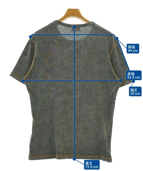 DIESEL（ディーゼル）Tシャツ・カットソー グレー サイズ:S メンズ/2200681833029