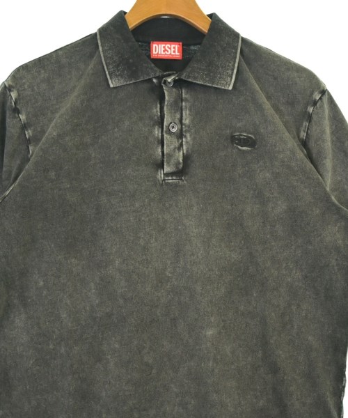 DIESEL（ディーゼル）ポロシャツ グレー サイズ:L メンズ/2200693820017