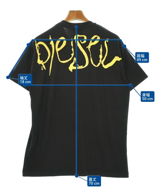 DIESEL（ディーゼル）Tシャツ・カットソー 黒 サイズ:M メンズ/2200693820062